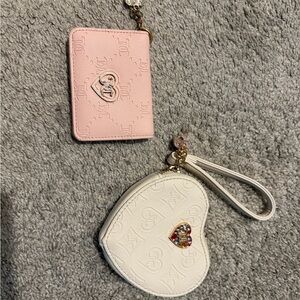 Juicy Couture Pink Card Holder with Gold Charm